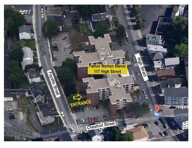 Father Norton location indicated on map