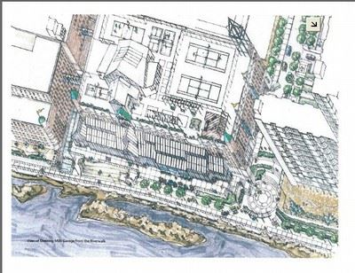 Example of design rendering for a city project