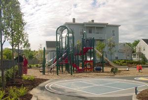 Olga Nieves playground with four square court