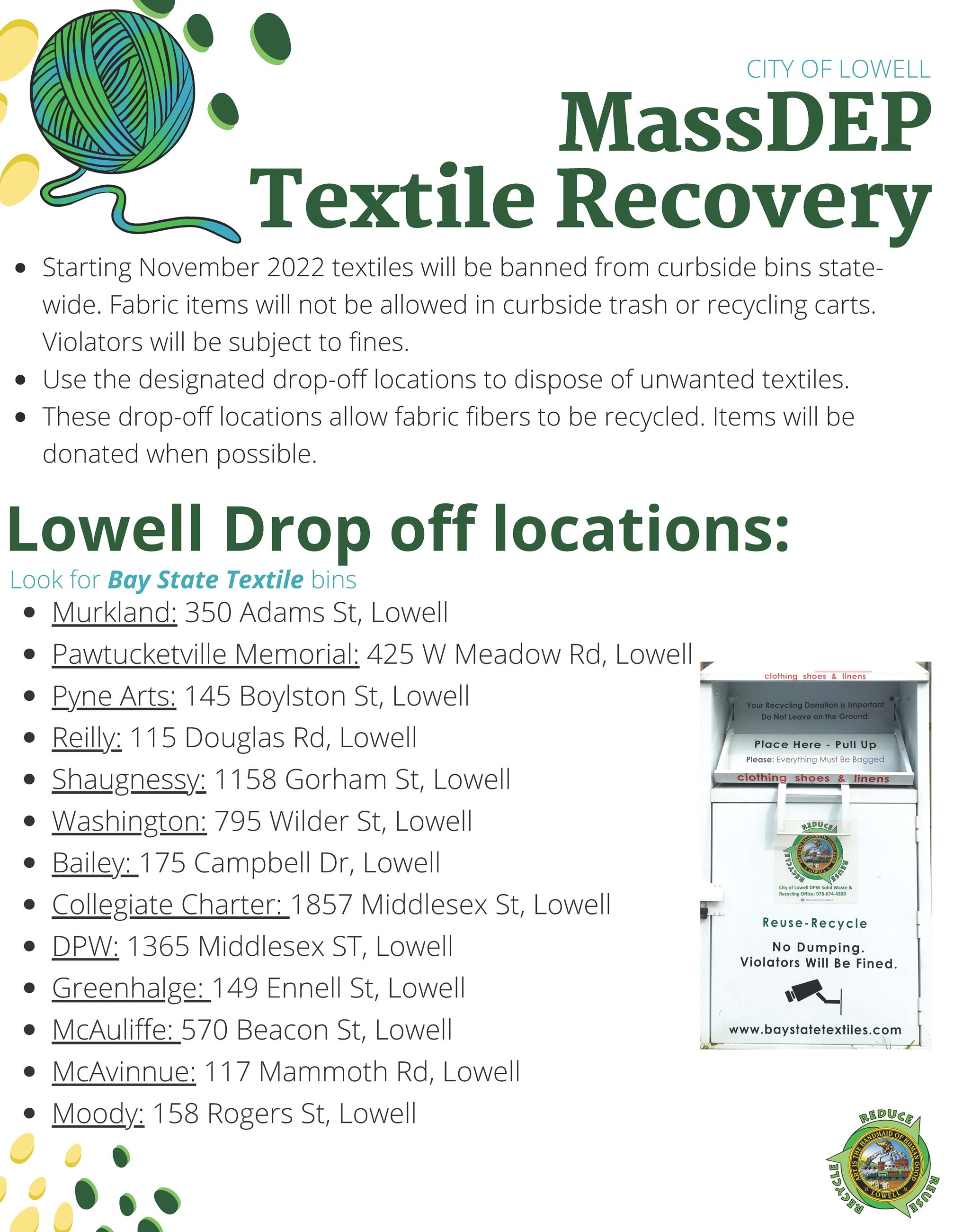 Textile Drop-Off Locations