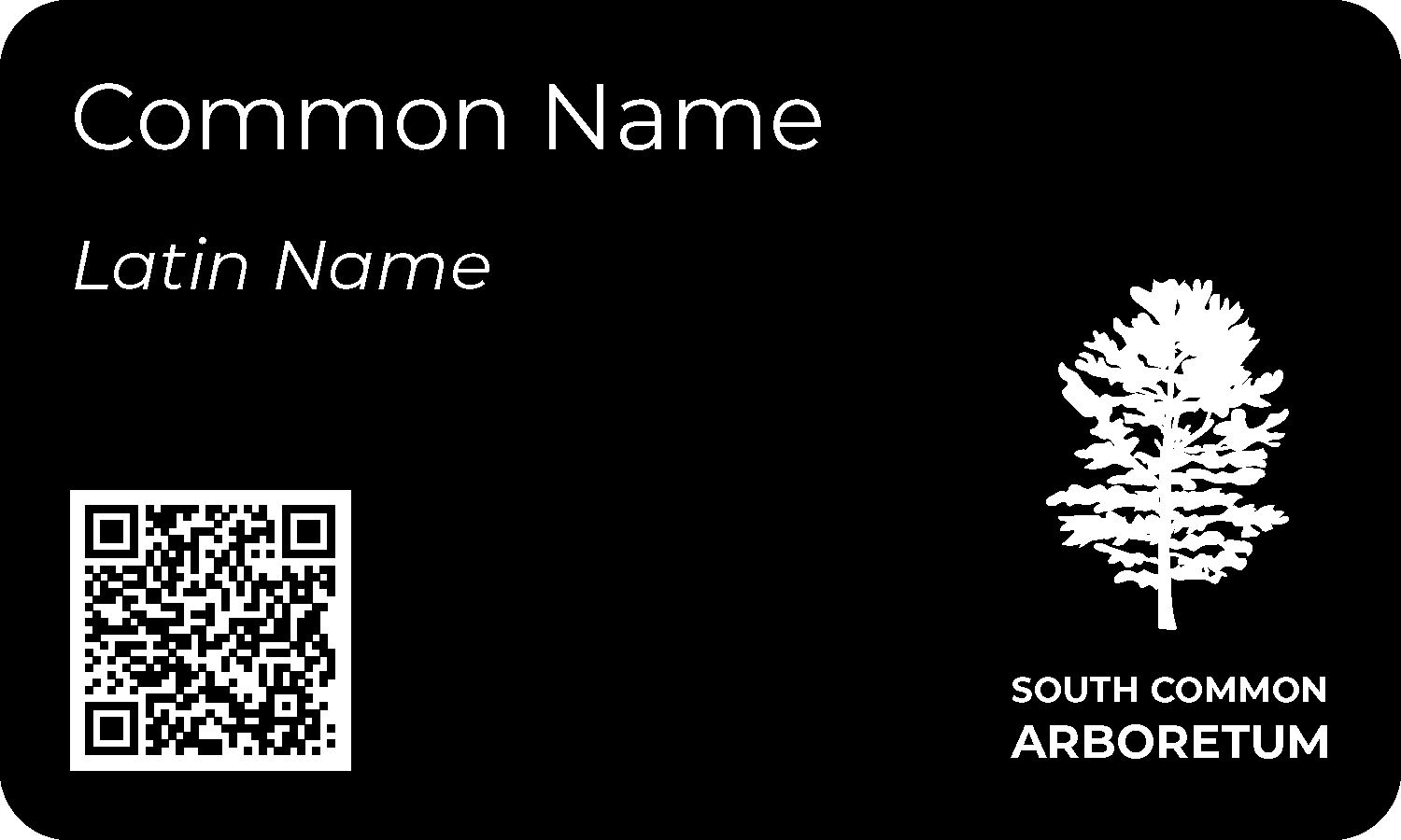 South Common Tree Tag Design