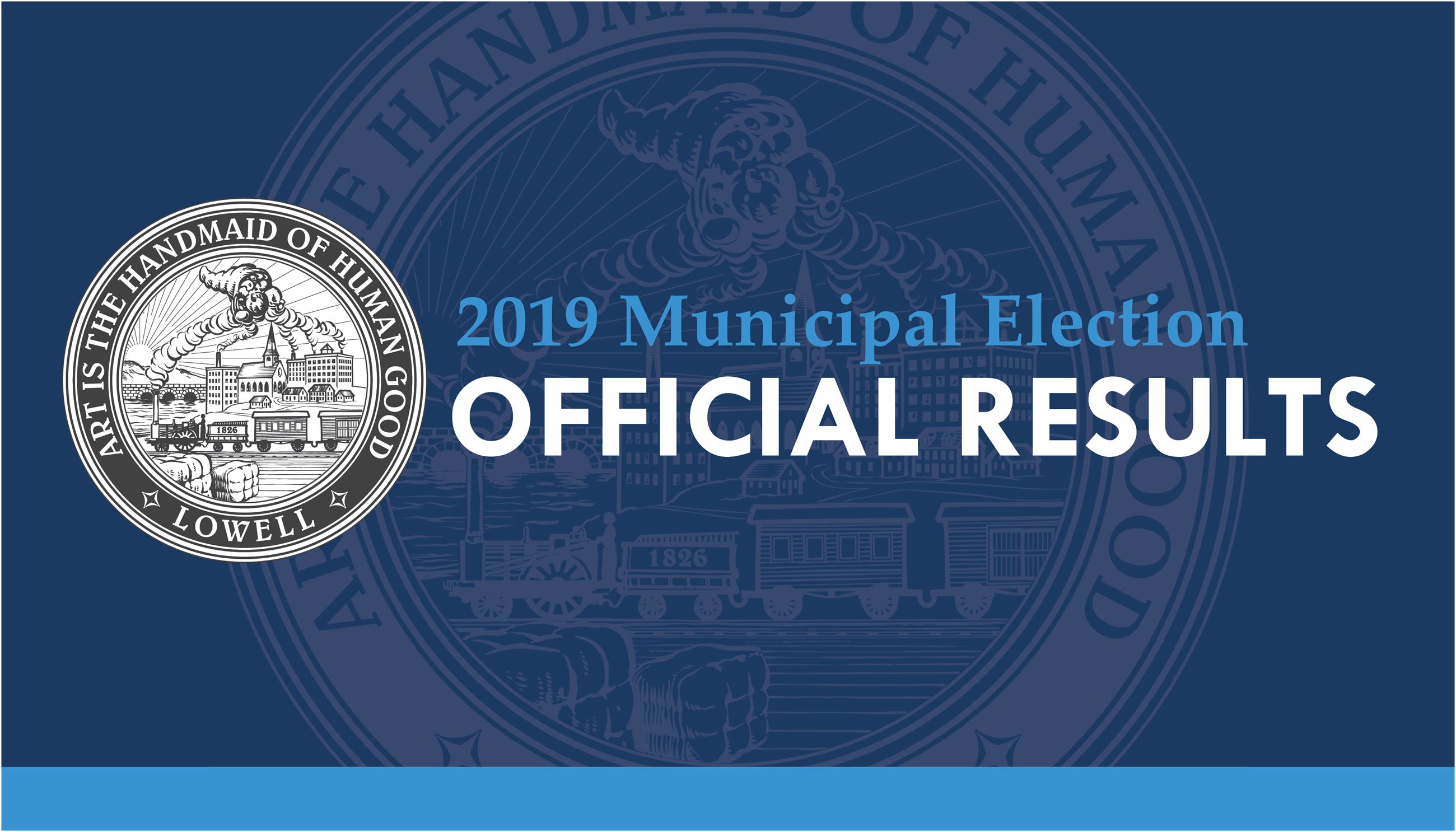 2019 Official Election Results Graphic