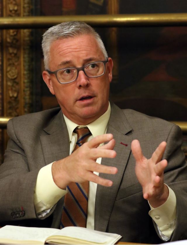 Thomas A. Golden, Jr. - City Manager - FY2023 Budget Interview with Lowell Sun (Photo Credit Julia M