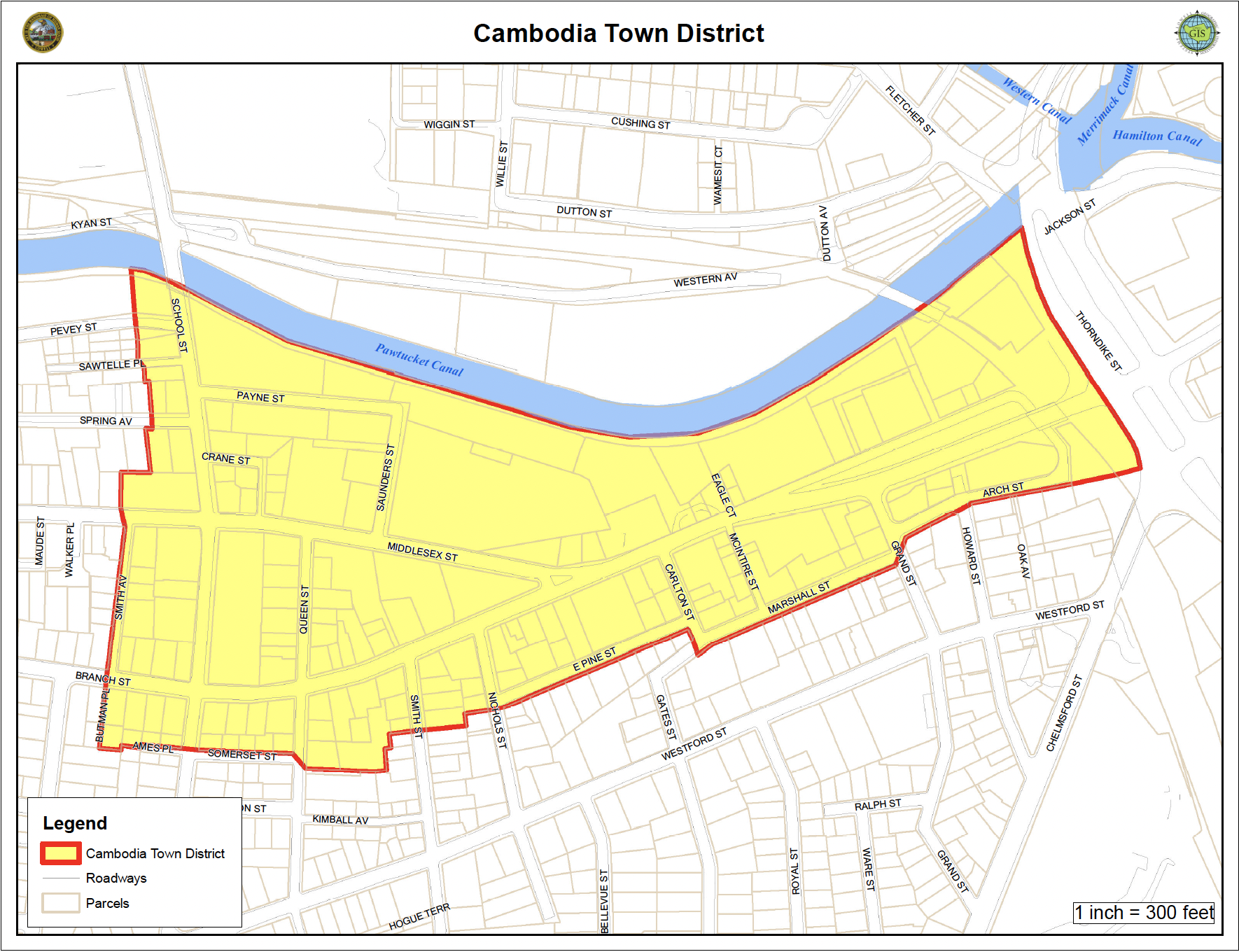 Cambodia Town District - MAP